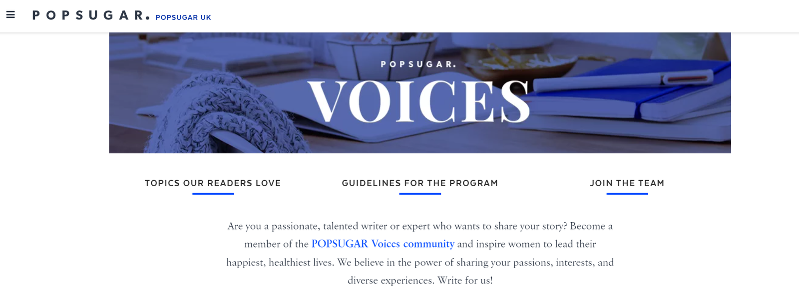 popsugar voices