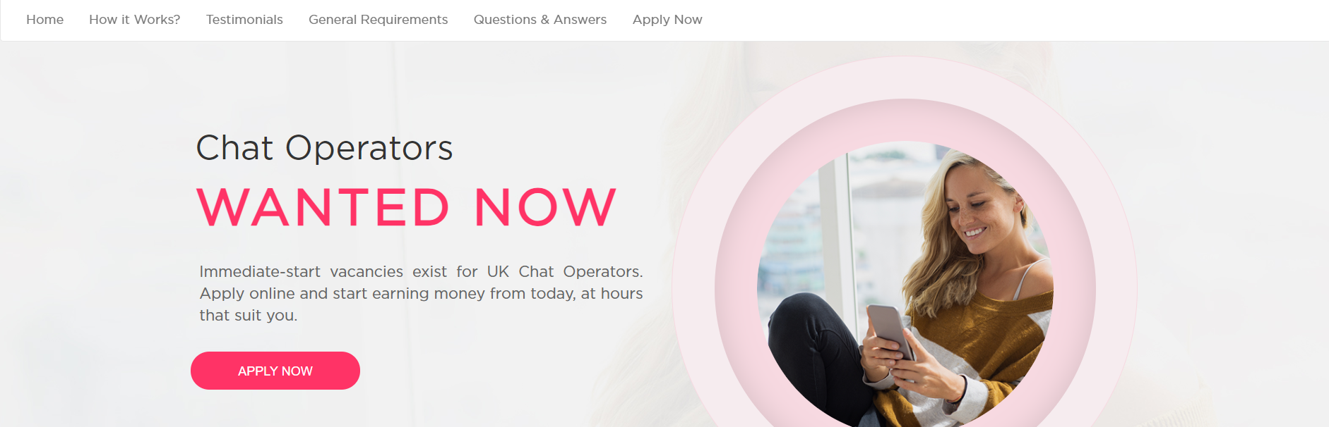 adult chat jobs homepage