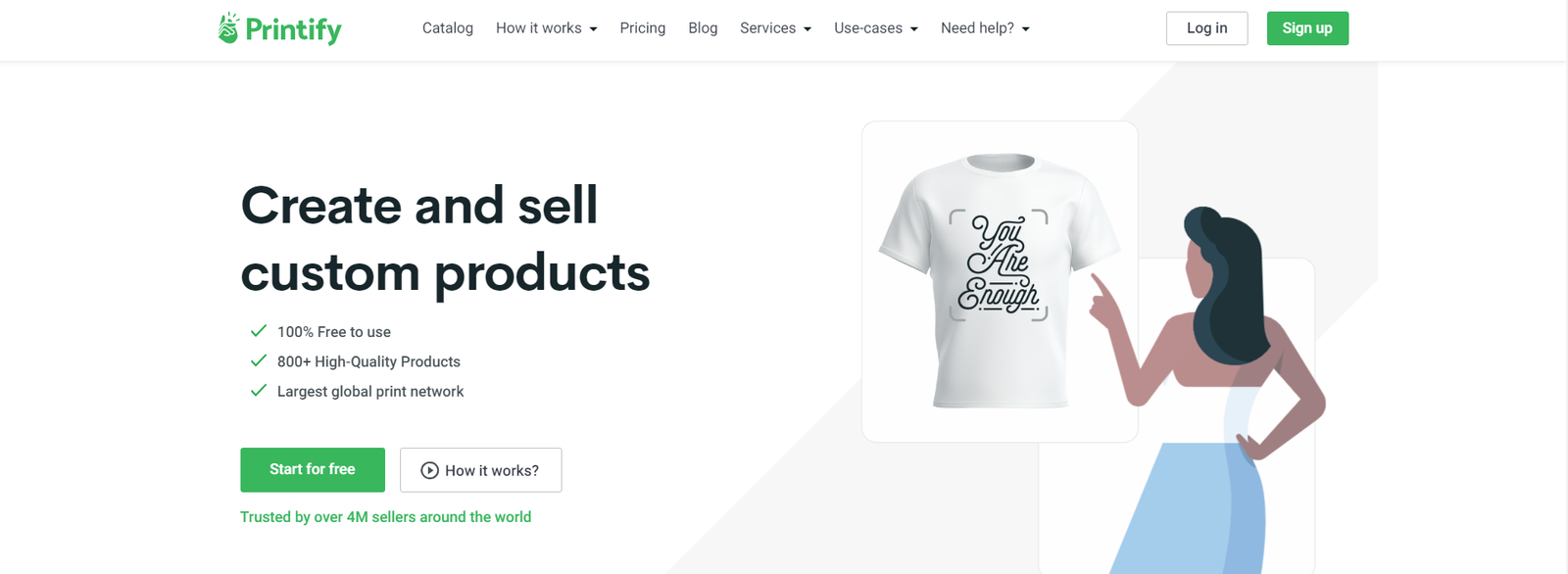 how to sell t-shirts on Etsy using Printify