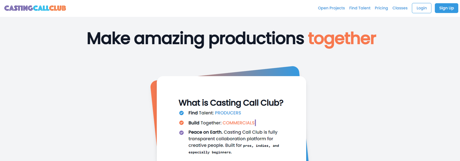 Casting call club