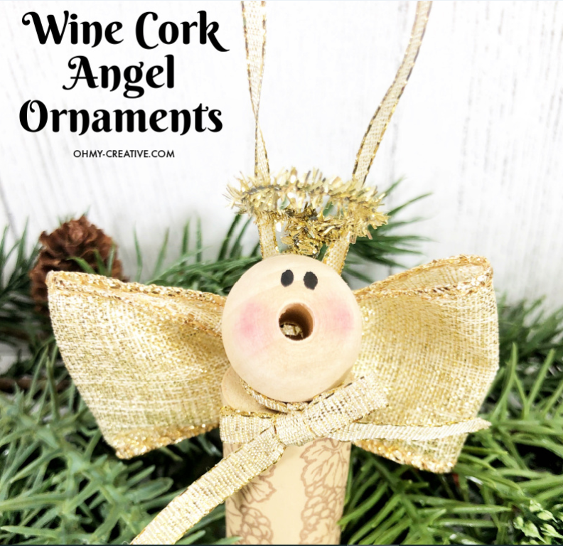 wine cork angels