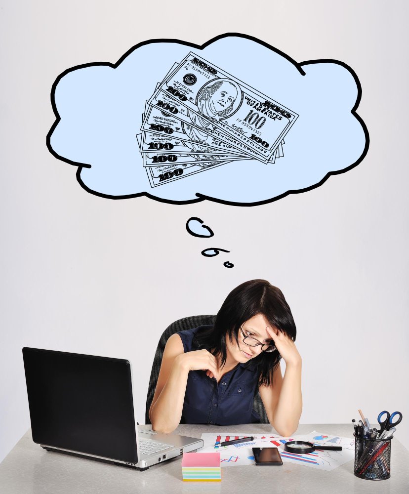 lady worried about money